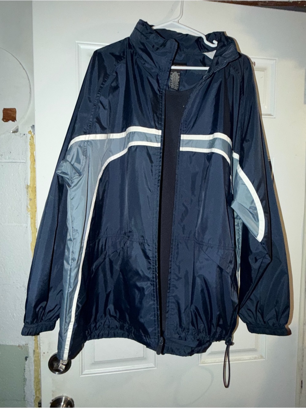 Tek Gear Jacket Men’s Size Large Zip Up Used Pre Owned No Hood Collared Athletic